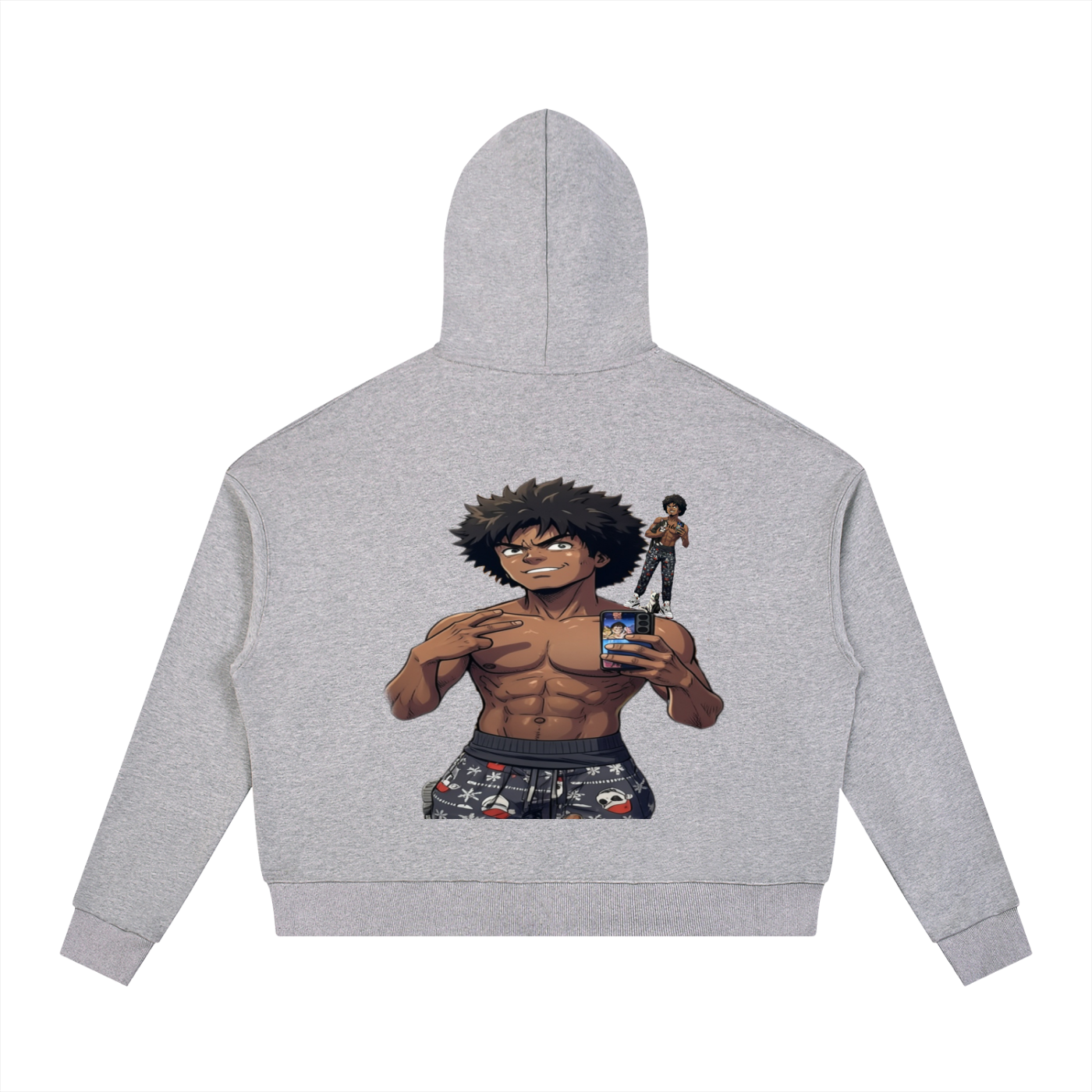 Contrast Drawstring Hoodie