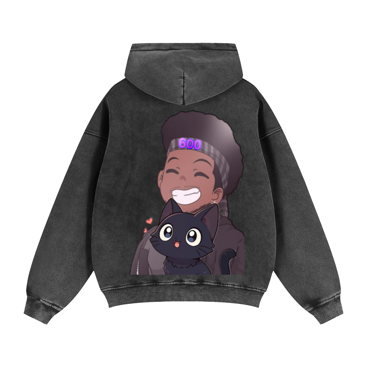 Zip-Through Boxy Fleece Hoodie