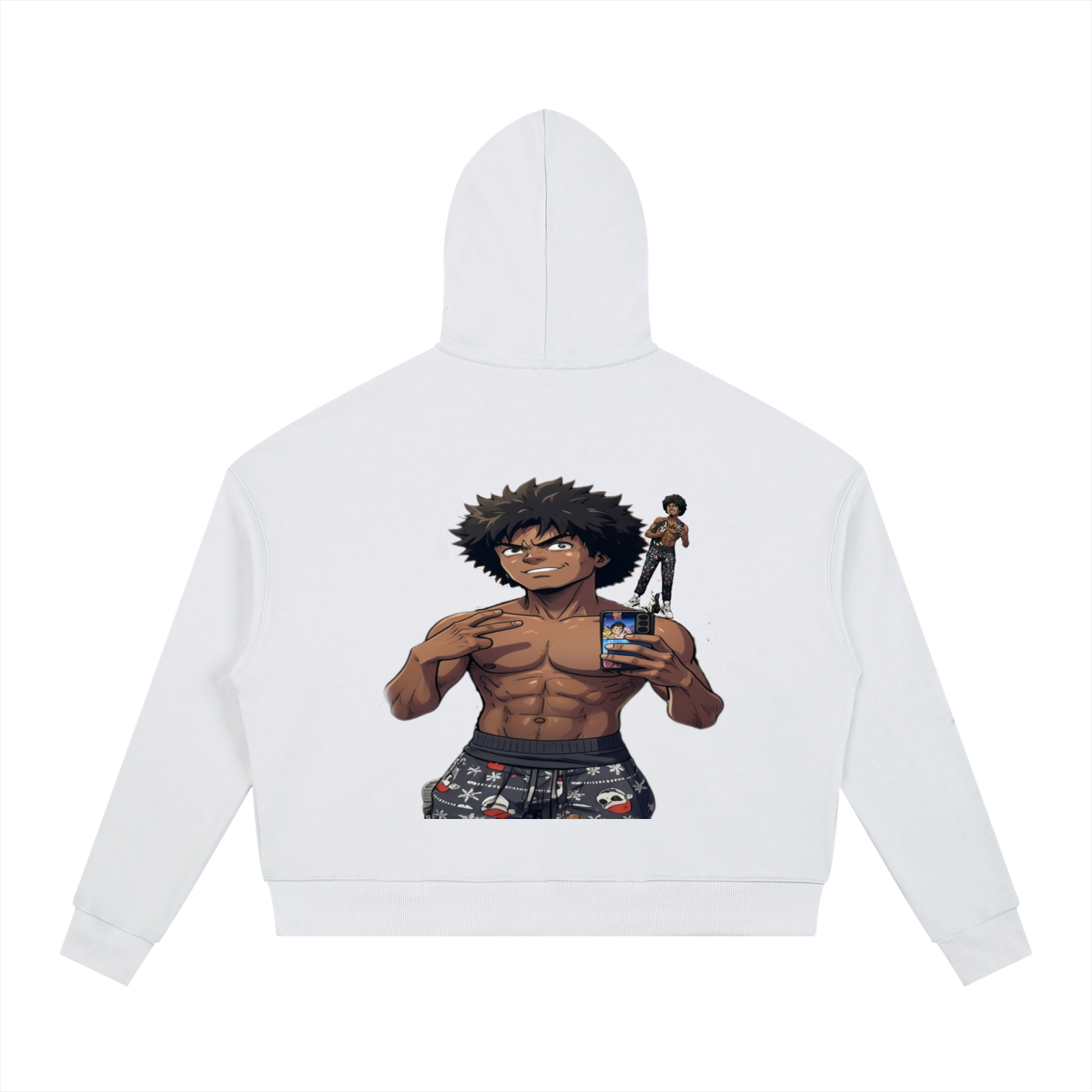 Contrast Drawstring Hoodie