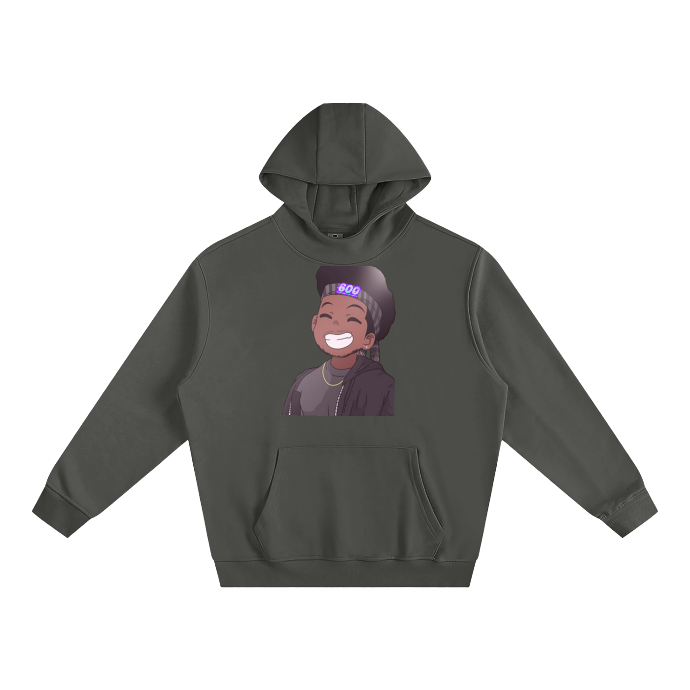 Fleeced High Neck Hoodie