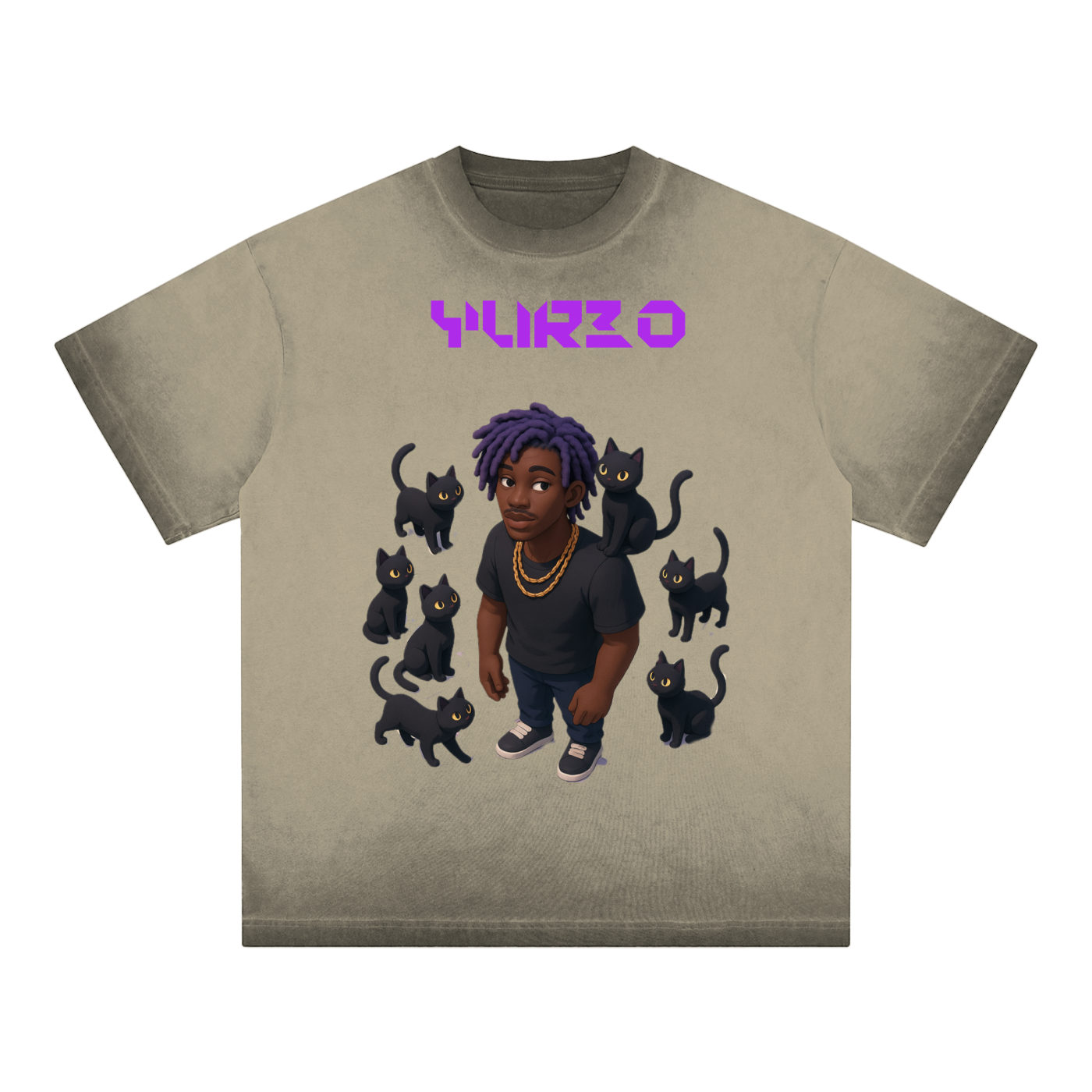 Reverse Dyed Loose Cotton T-Shirt