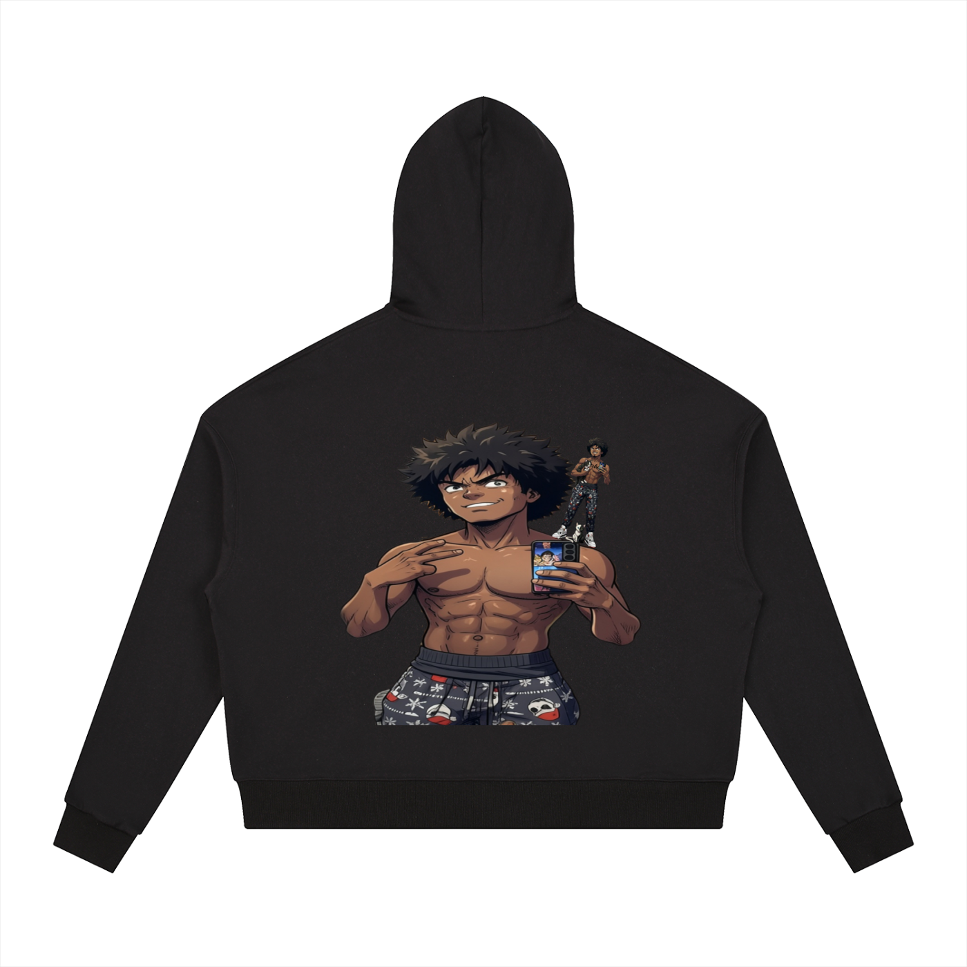 Contrast Drawstring Hoodie