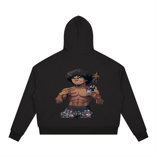 Contrast Drawstring Hoodie