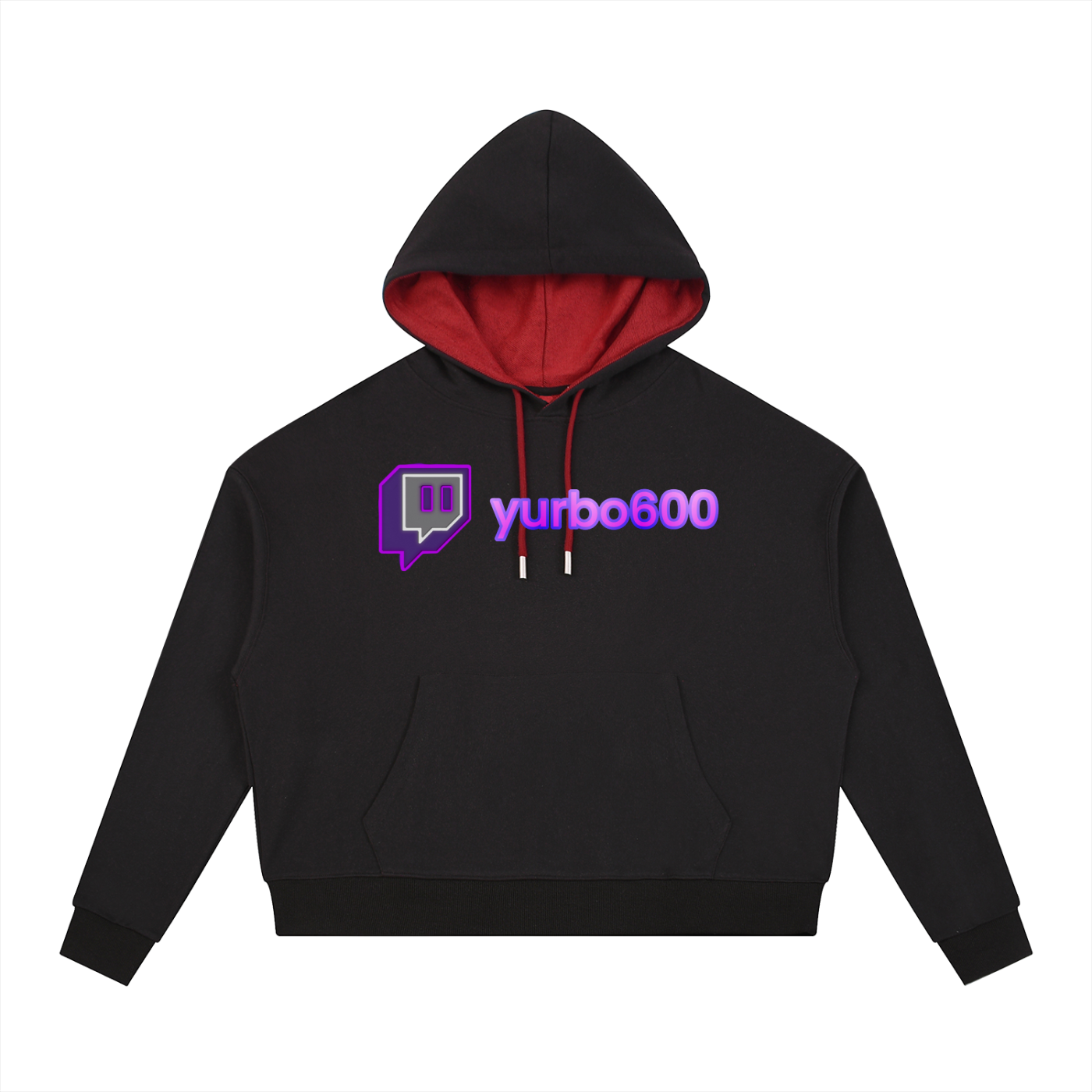 Contrast Drawstring Hoodie