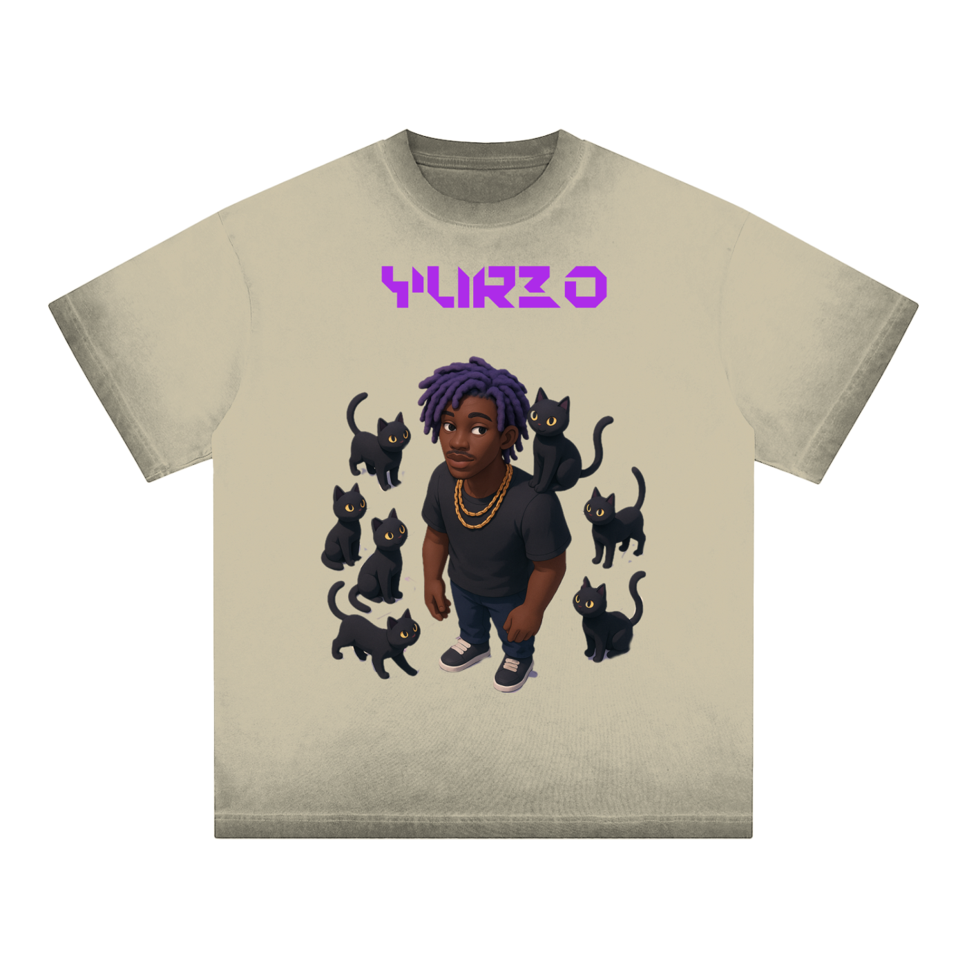 Reverse Dyed Loose Cotton T-Shirt